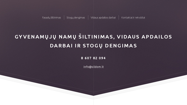 Gyvenamųjų namų šiltinimas, vidaus apdailos darbai ir stogų dengimas