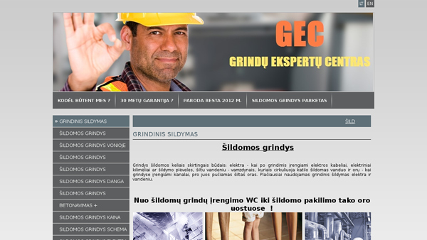 sildomos grindys - grindinis sildymas