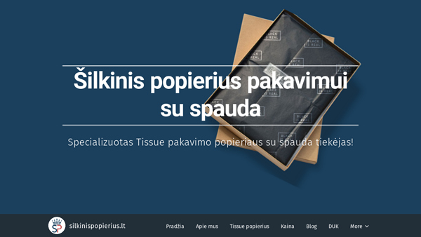 Šilkinis (Tissue) pakavimo popierius nuo 0,09 eur