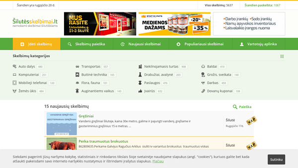 ŠilutesSkelbimai.lt - nemokami skelbimai šilutiškiams