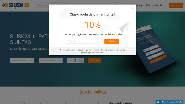 Patogus būdas siųsti siuntas - siusk24.lt