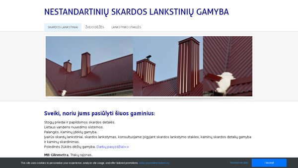 Nestandartinių skardos lankstinių gamyba