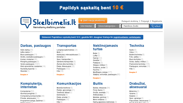 Nemokamų skelbimų portalas