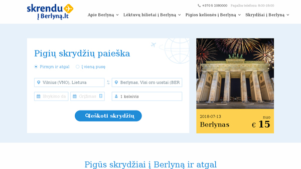 Lėktuvų bilietai į Berlyną