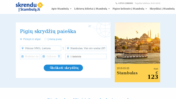 Pigios kelionės į Stambulą