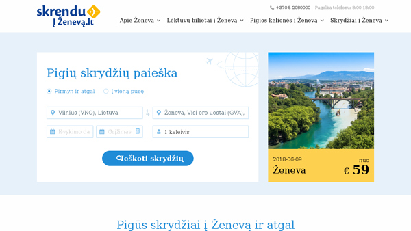 Lėktuvų bilietai į Ženevą