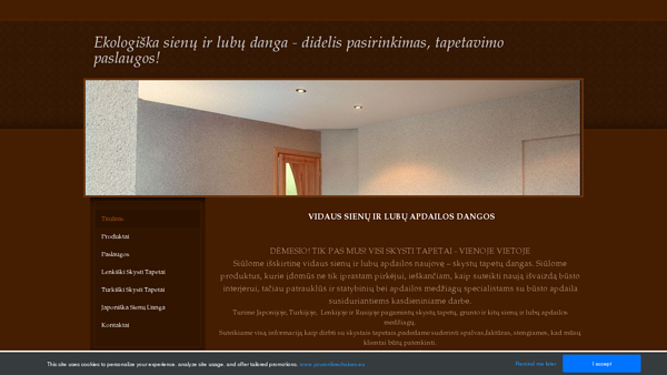 Visi skysti tapetai vienoje vietoje. Tapetavimas.