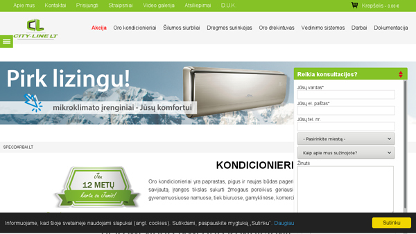 Kondicionieriai namams, butams: kaina - internetu