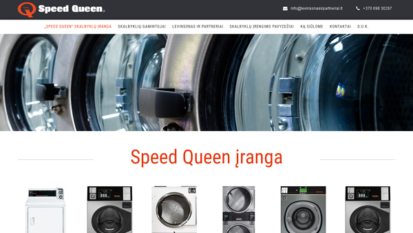 „Speed Queen“ skalbyklų įranga