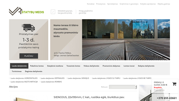 Statybų medis - statybinė mediena