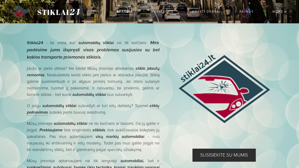 Automobilių stiklai - keitimas, remontas