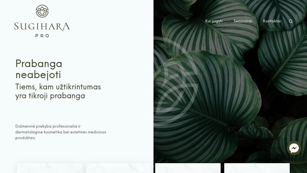 Sugihara Pro - profesionalios ir dermatologinės kosmetikos didmeninė prekyba