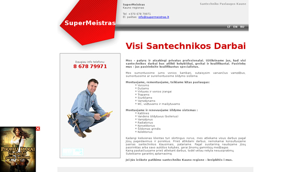 Santechniko paslaugos Kaune