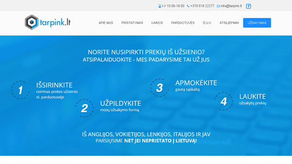 Prekių užsakymai eBay
