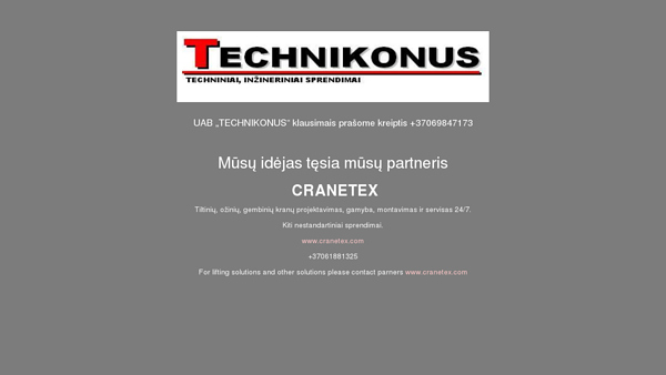 Inžineriniai, techniniai sprendimai - Technikonus
