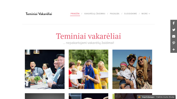 Teminiai Vakarėliai