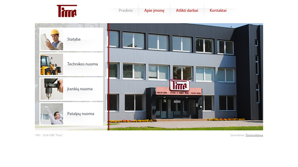 UAB „TIMA“ – statyba, technikos, įrankių, patalpų nuoma.