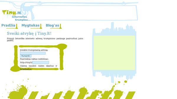 Tiny.lt - trumpink internetą
