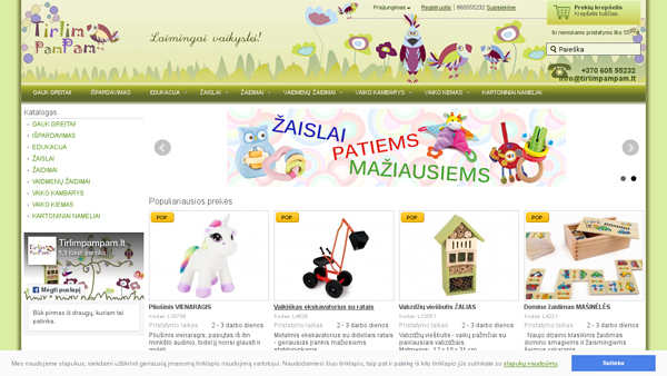 Tirlimpampam.lt  - mediniai mediniai žaislai ir edukacinės priemonės