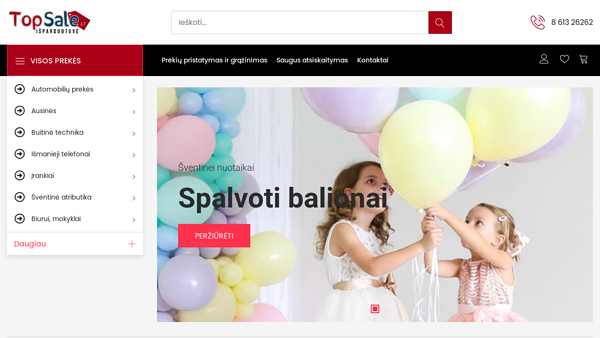 TopSale.lt išpardutouvė internete
