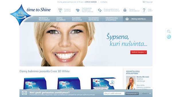 Dantų balinimo juostelės Crest Whitestrips