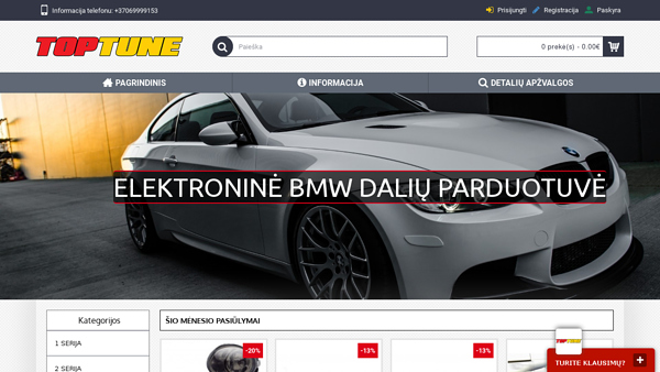 Toptune.eu – tiuningo dalys