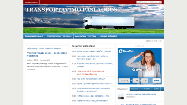 Transporto birža | Krovinių birža | Tarptautiniai pervežimai