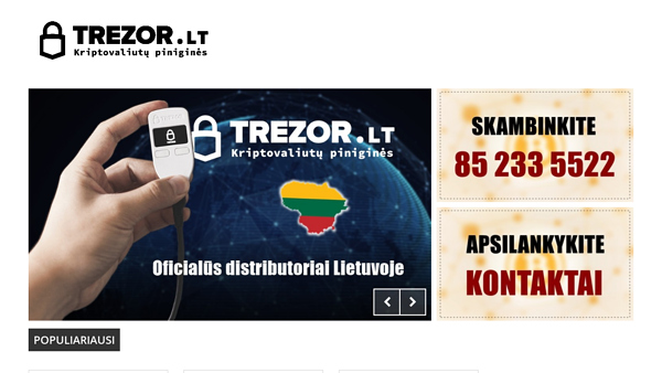 Trezor piniginė