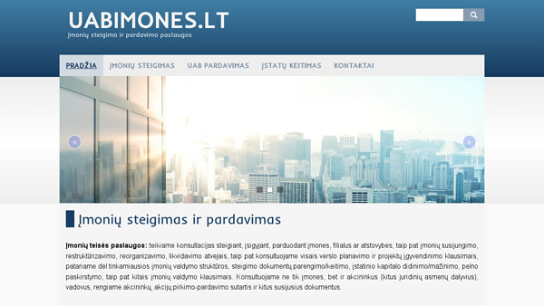 Įmonių steigimas ir UAB pardavimas
