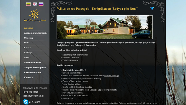 Poilsis palangoje “Sodyba prie jūros“