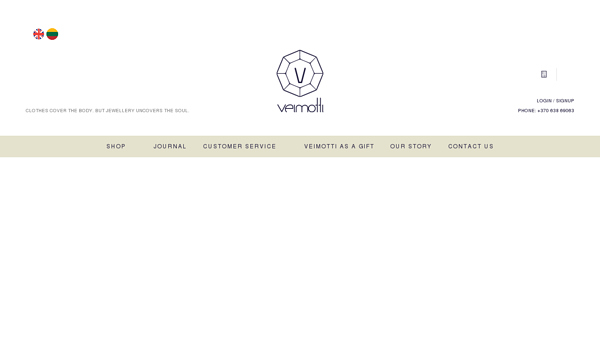 veimotti - Moderniai klasiški sidabriniai papuošalai