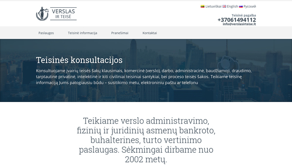Verslas ir teisė - Visos teisinės paslaugos