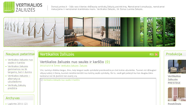 Vertikalios žaliuzės