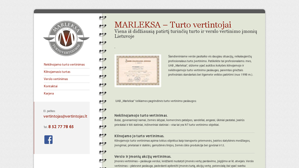 MARLEKSA – Turto vertintojai