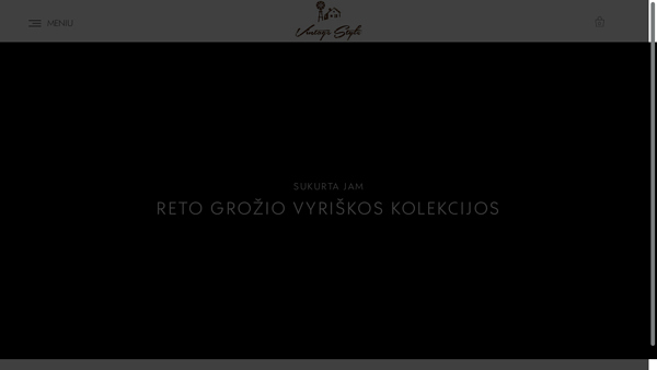 Prekyba reto grožio vyriškomis kolekcijomis