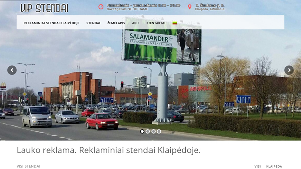 Reklaminių stendų nuoma Klaipėdoje - vipstendai.lt