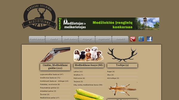Nemokami skelbimai medžiotojams