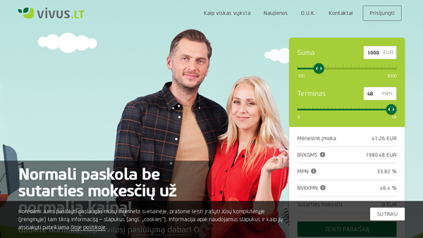 Paskola internetu |Vivus.lt