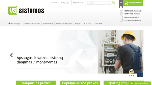 Vaizdo stebėjimo sistemos, apsaugos siganlizacija, priedai