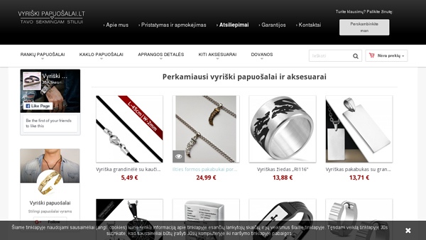 Stilingi vyriški papuošalai