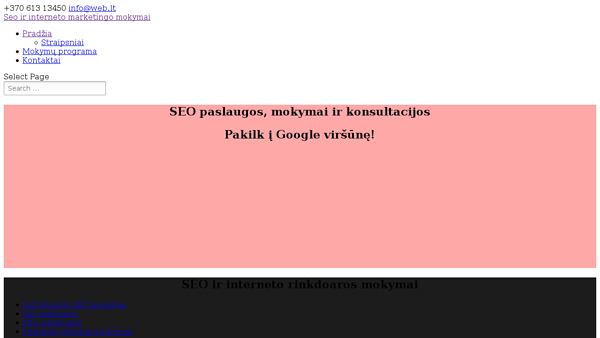 Internetiniu svetainiu kurimas