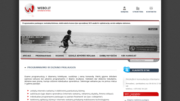 webo.lt - visos programavimo paslaugos, internetinės svetainės, internetiniai aukcionai