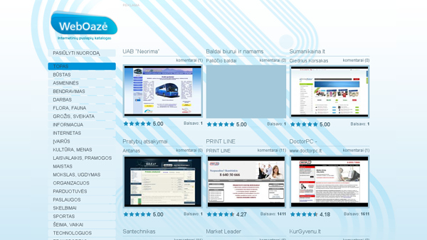 Web Oaze - internetinių puslapių katalogas