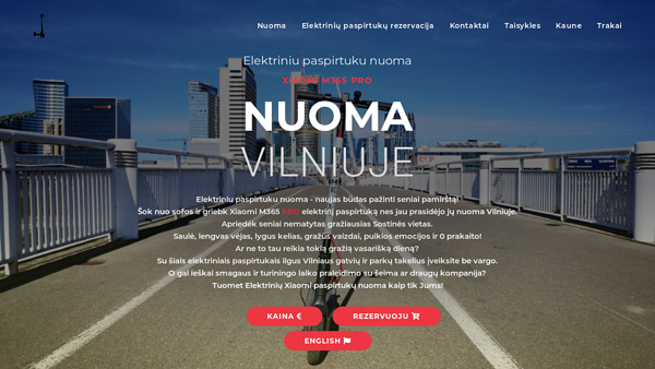 Elektriniu paspirtuku nuoma Vilniuje