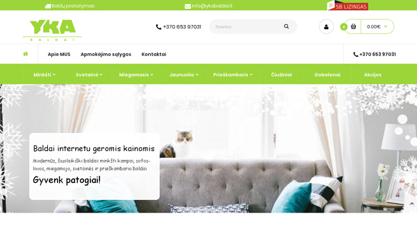 Baldai internetu geromis kainomis