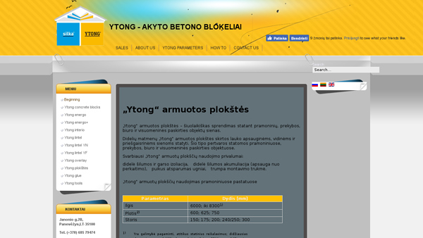 YTONG blokeliai