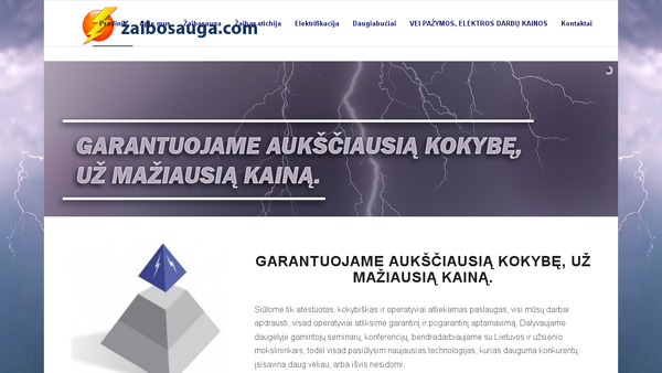Elektros darbai ir žaibosauga