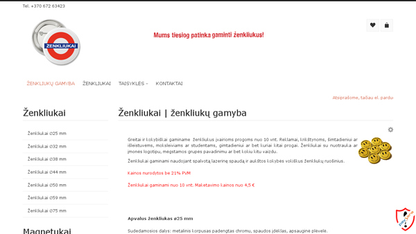 Ženkliukai. Mums tiesiog patinka gaminti ženkliukus!