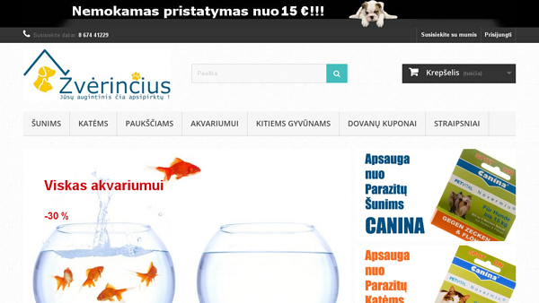 Gyvūnų prekės internetu